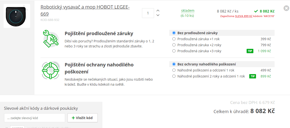 Robotický vysavač a mop 4v1 Hobot LEGEE-669