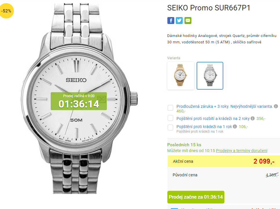 Dámské hodinky SEIKO Promo