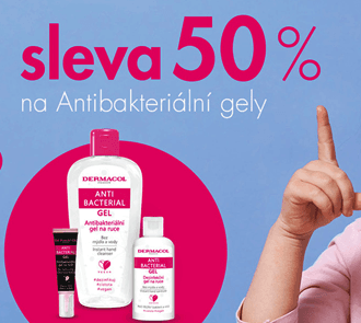 Antibakteriální gely se slevou 50%