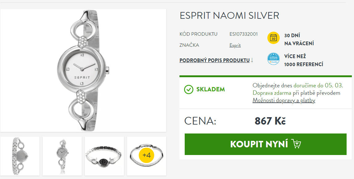 Dámské hodinky Esprit - Naomi Silver 