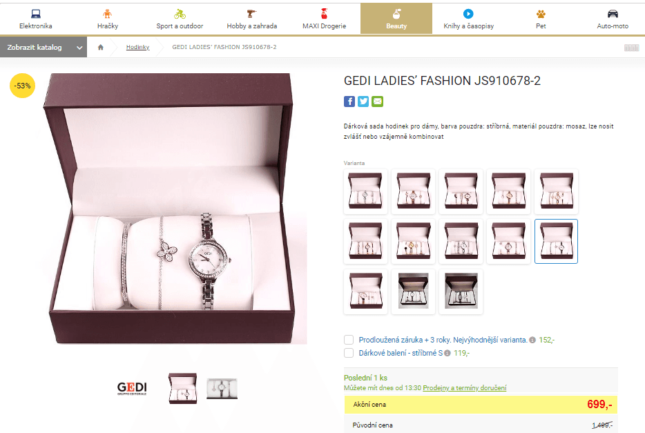 Dárková sada Gedi Ladies’ Fashion JS910678-2