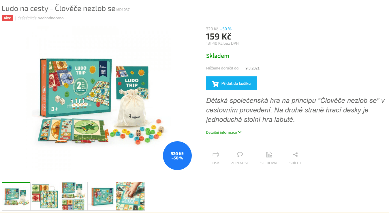 Ludo na cesty - Člověče nezlob se