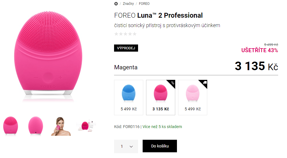 Sonický čistící přístroj FOREO Luna™ 2