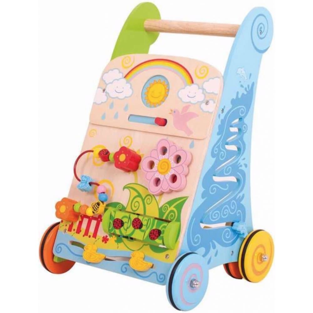 Dřevěné aktivní chodítko Bigjigs Baby