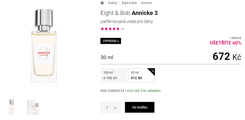 Dámská EdP Eight & Bob Annicke 3 30 ml