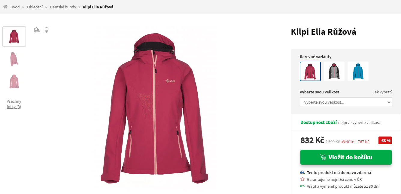 Dámská softshellová bunda Kilpi Elia