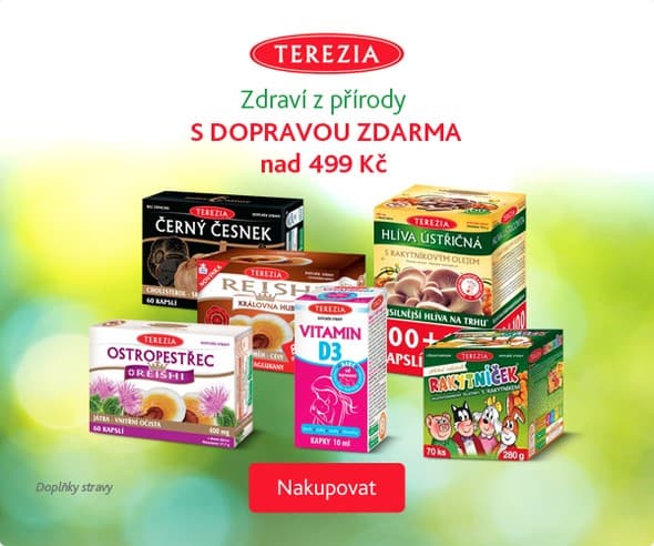 Doprava zdarma na produkty Terezia