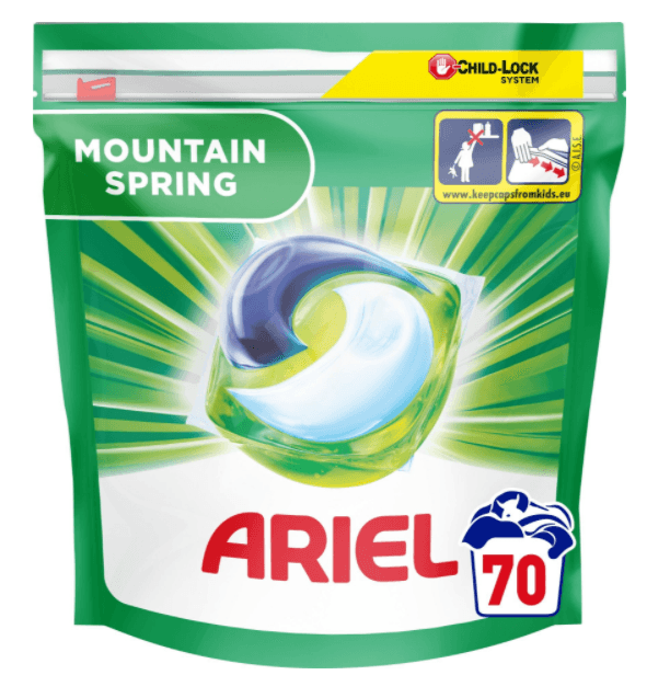 Tablety ARIEL Mountain Spring 3in1 70ks