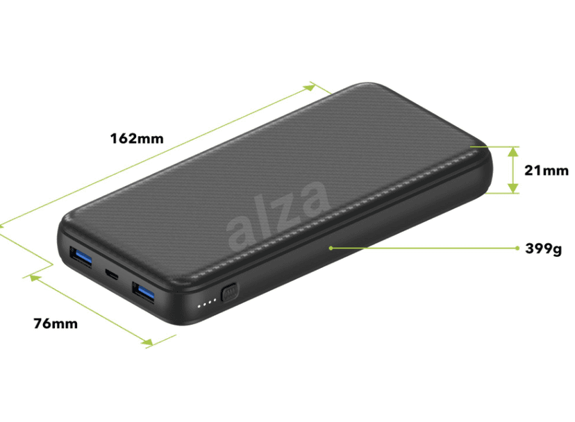 Powerbanka, rychlonabíjení 20000mAh Alza
