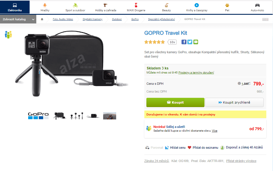 Cestovní set GOPRO Travel Kit