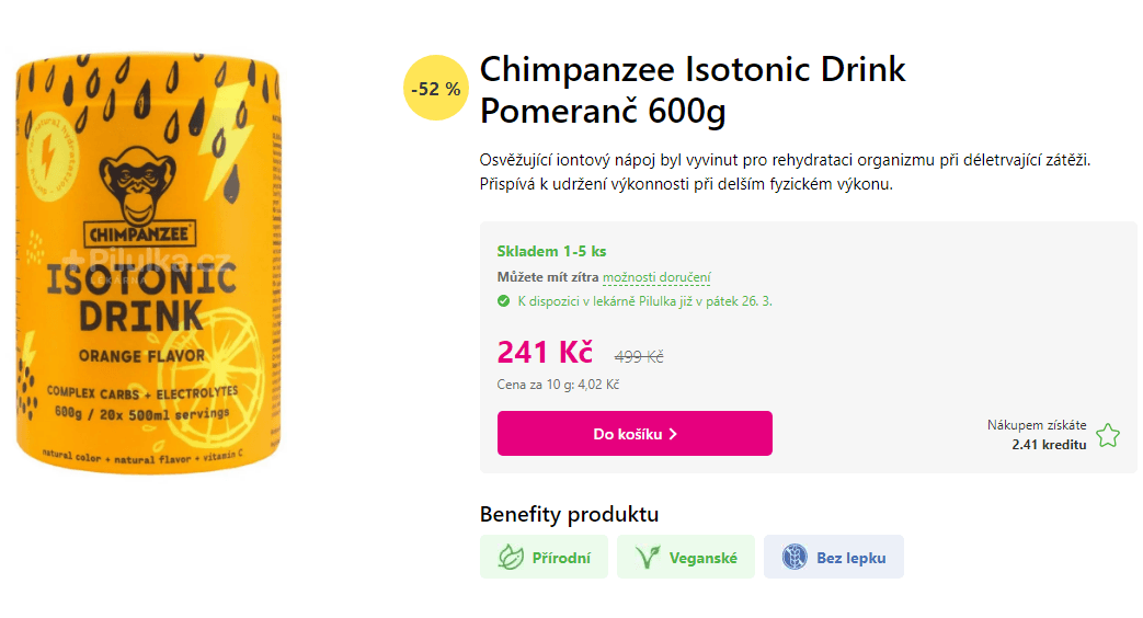Isotonic Drink Chimpanzee 600g