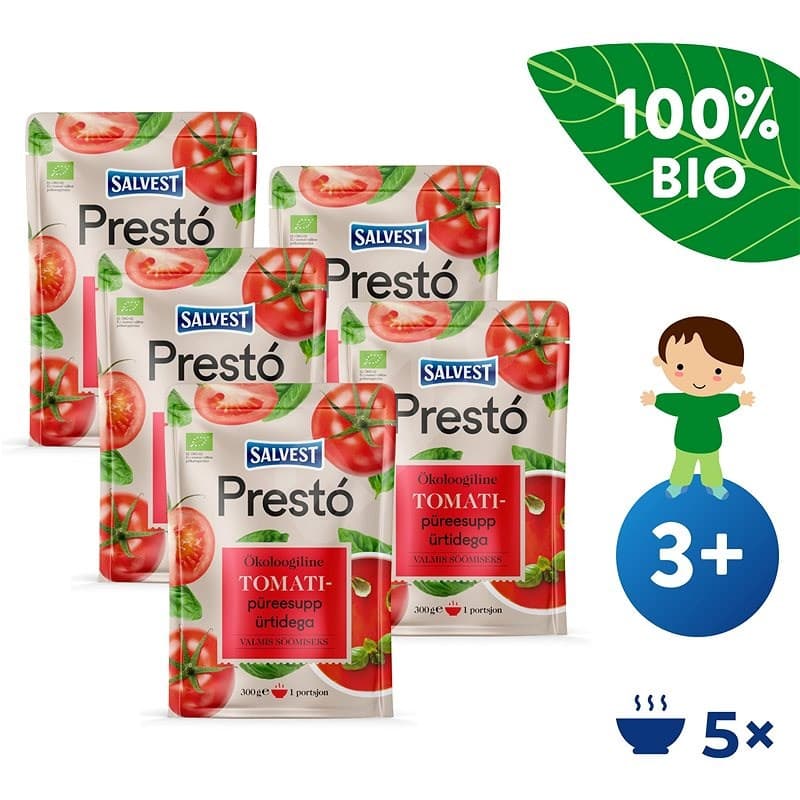 Příkrm Salvest Prestó BIO Rajská 5x300g
