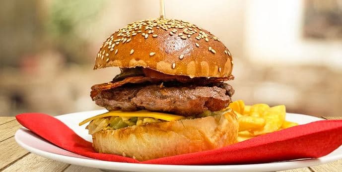 Burger s klokaním masem podle výběru