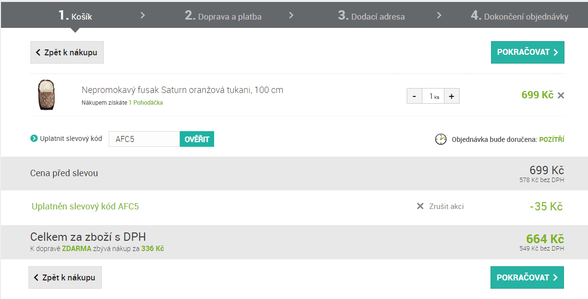 Nepromokavý fusak Baby Matex Saturn, 100 cm