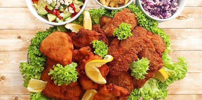 2 kg miniřízečků se 3 druhy salátů