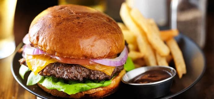 Královské burger menu z Králova Pole