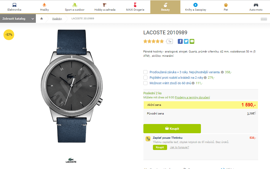 Pánské hodinky Lacoste 2010989