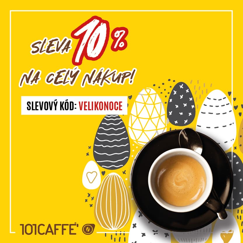 10% na kávu a kávové kapsle I 101caffe.cz