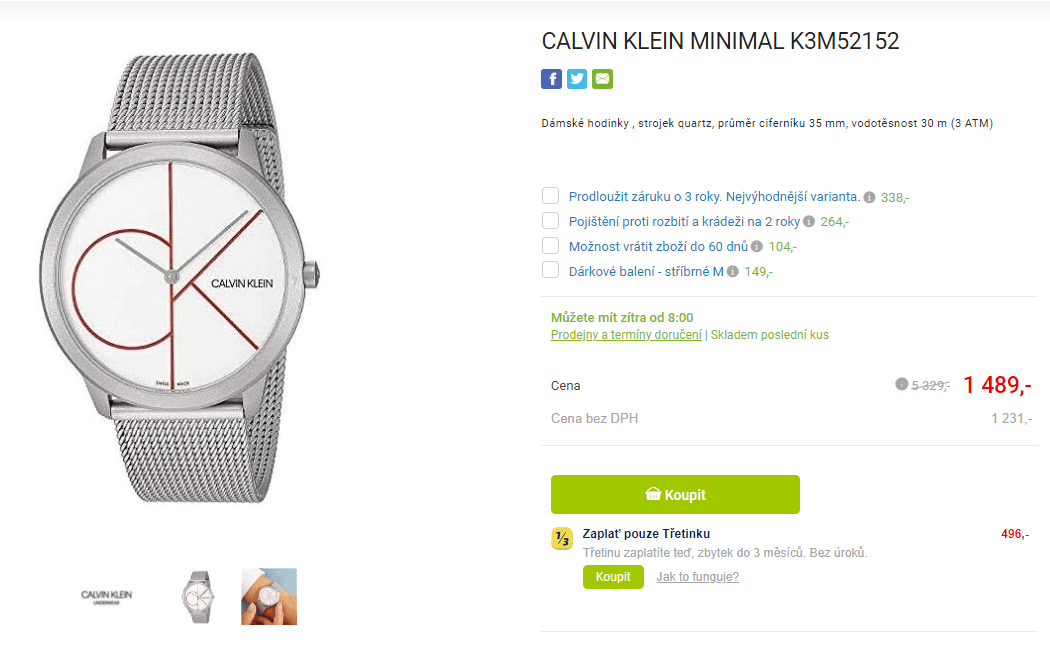 Dámské hodinky Calvin Klein