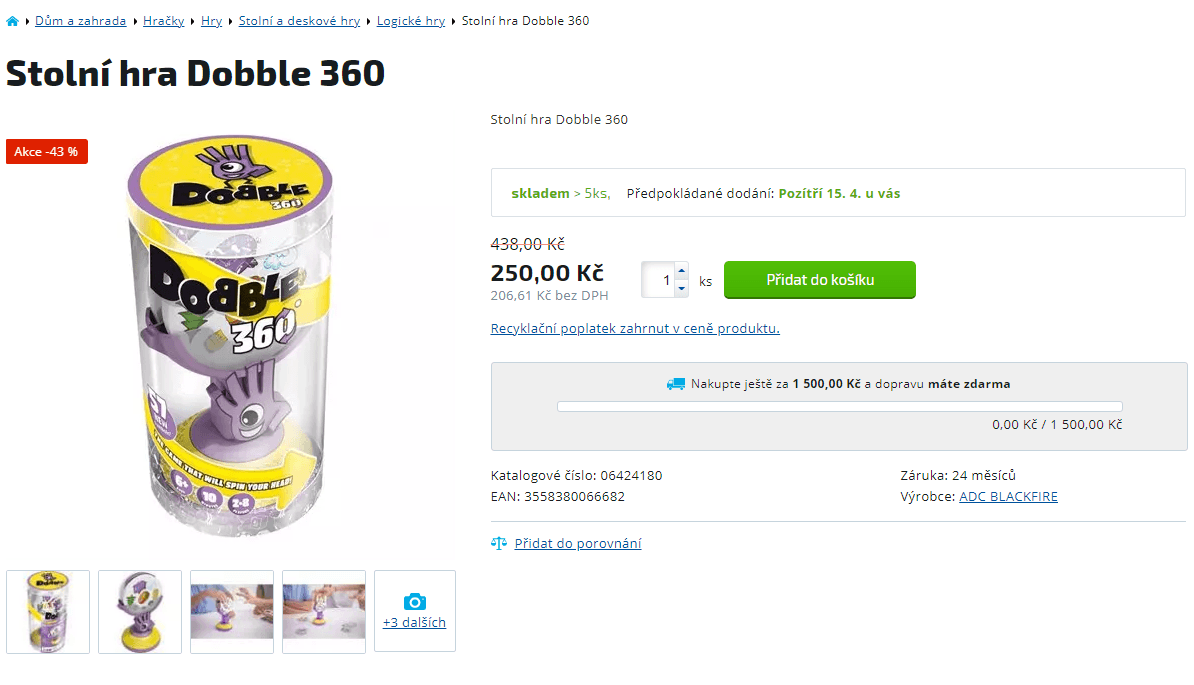 Karetní hra Dobble 360°