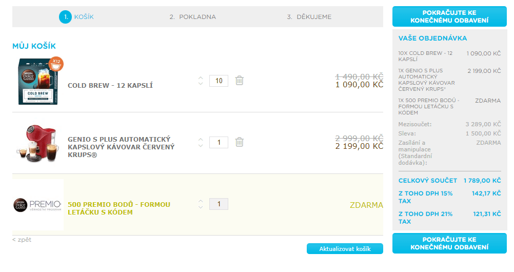 Kávovar k nákupu kapslí za 699 korun