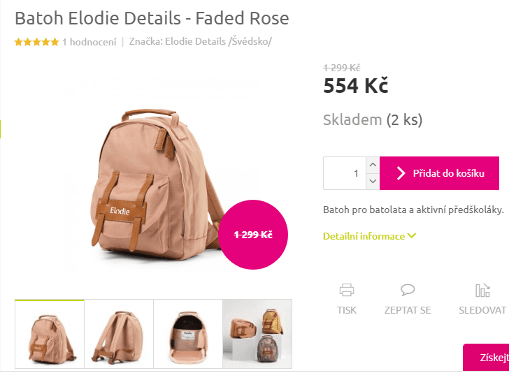 Batoh Elodie Details, předškoláci