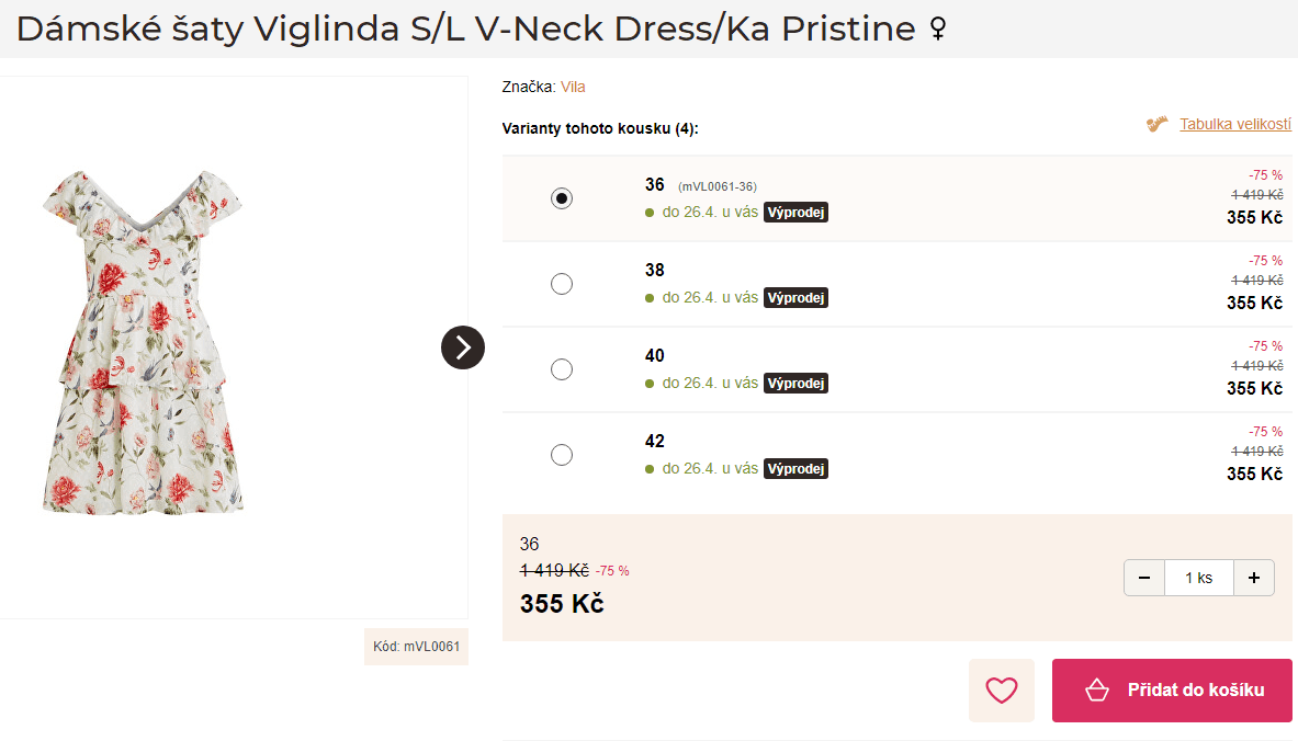 Dámské letní šaty Vila Viglinda