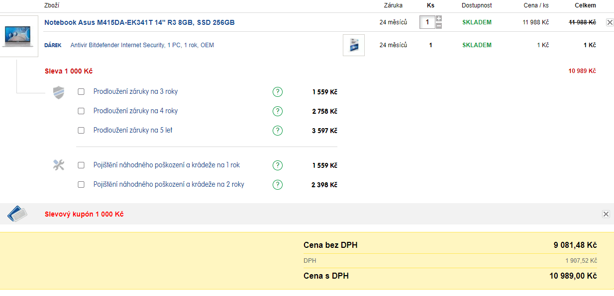 Asus, 3,5GHz, 8GB RAM, 14", SSD, 1,6kg