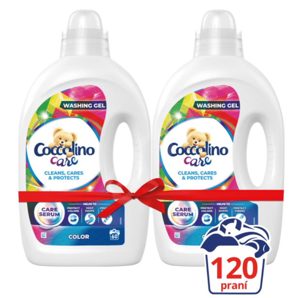 Prací gel COCCOLINO Care Color 2× 2,4 l 
