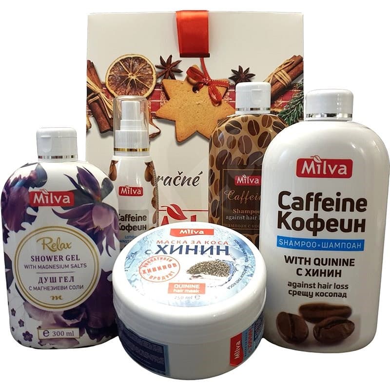 Kofeinová kosmetická sada Milva