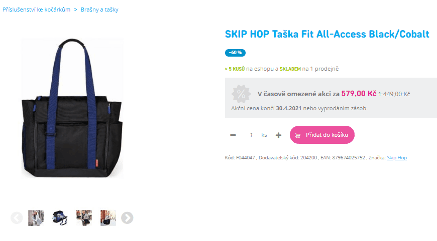 Přebalovací taška Skip Hop Fit All-Access 