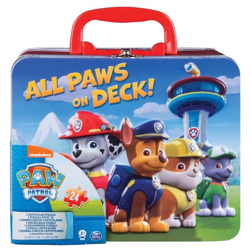 2x puzzle + kufřík Tlapková patrola