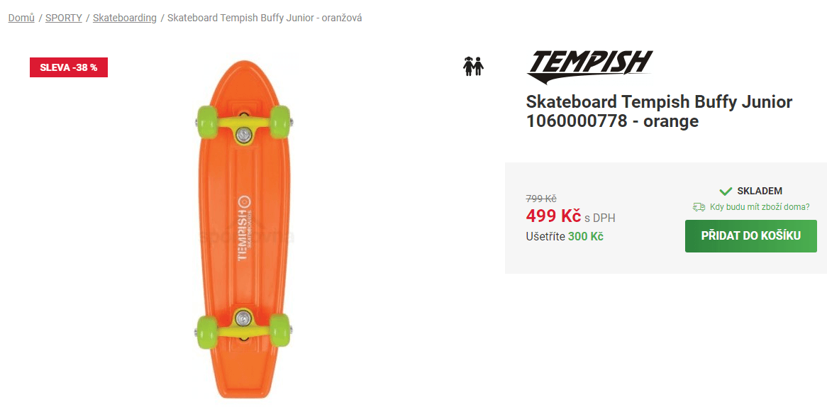 Skateboard Tempish Buffy junior
