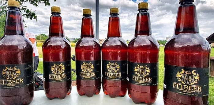 2× 1,5l pet lahev piva Fit Beer 