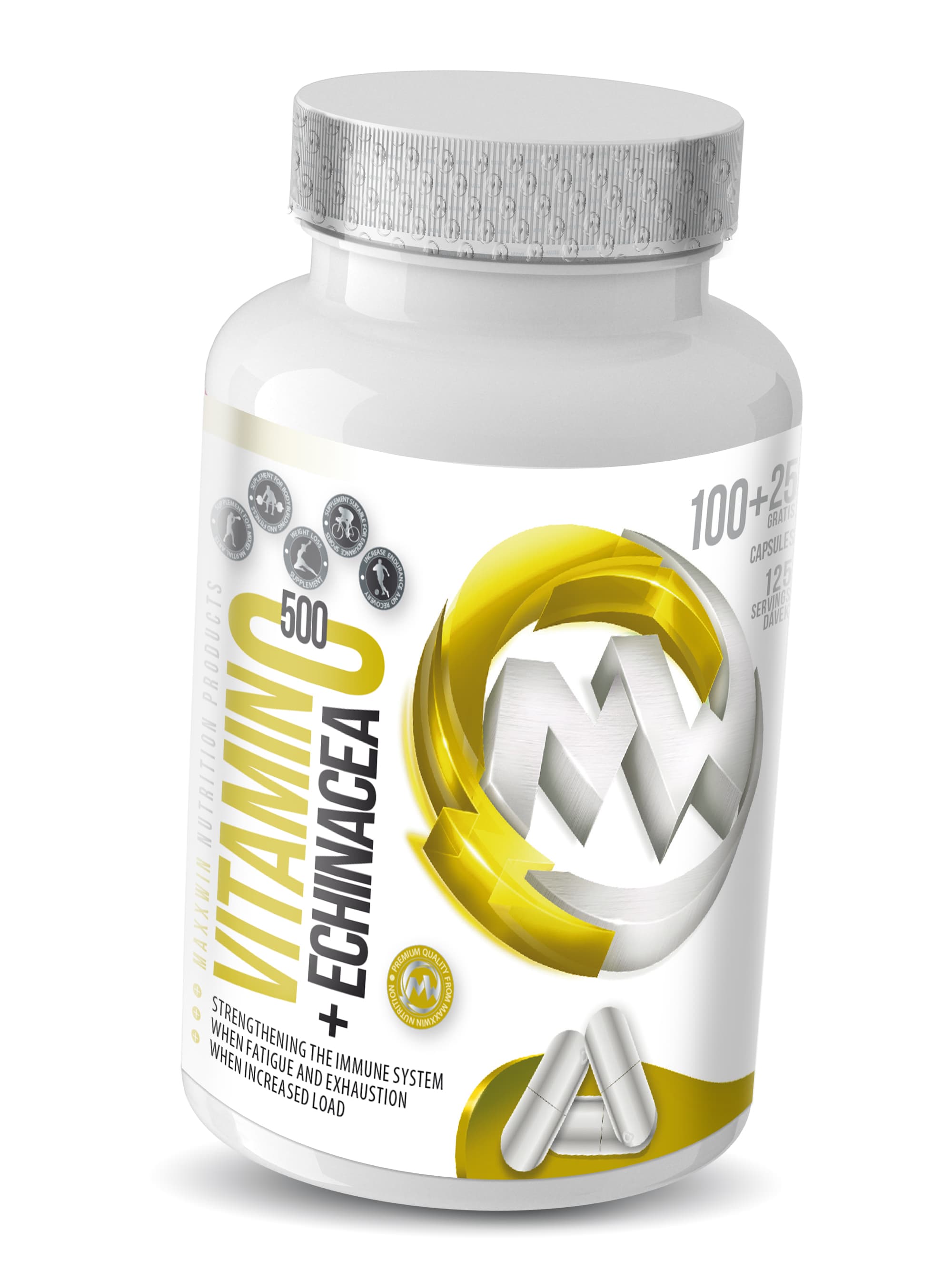 Vitami C + Echinacea 125 kapslí -50%