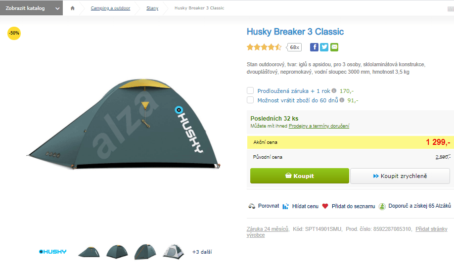 Stan outdoorový Husky Breaker 3