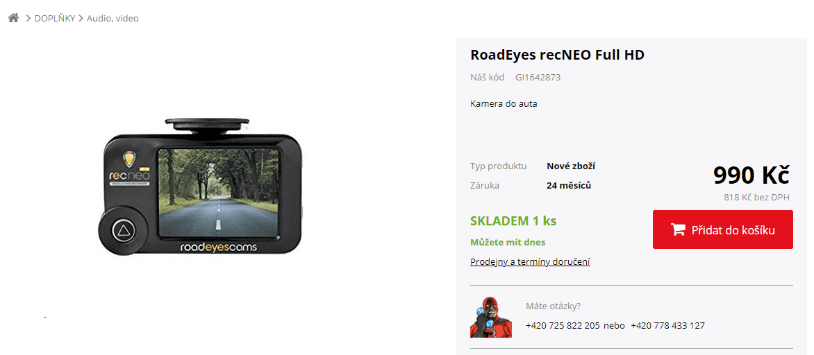 Autokamera Road Eyes recNEO FHD