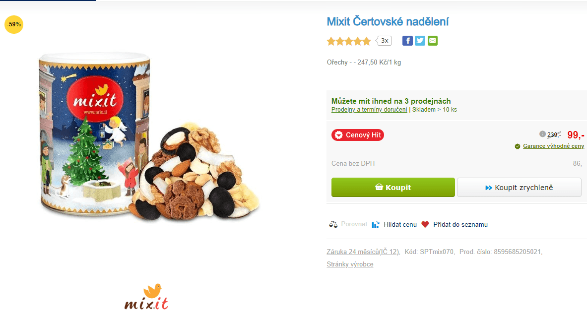 Mixit Čertovské nadělení 400 g