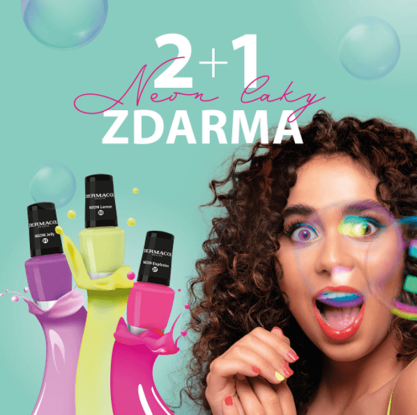 Dermacol.cz - 2+1 zdarma na neon laky