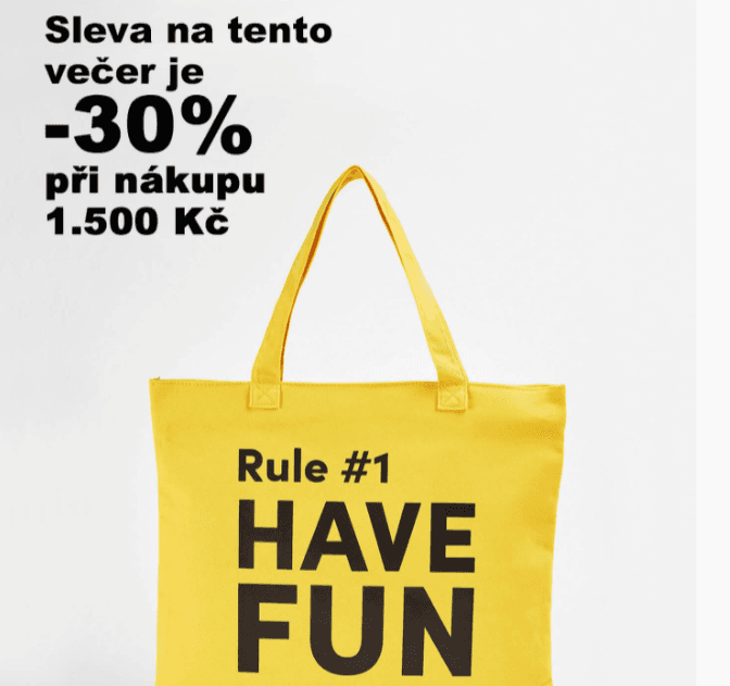 Sleva 30% na nákup nad 1500