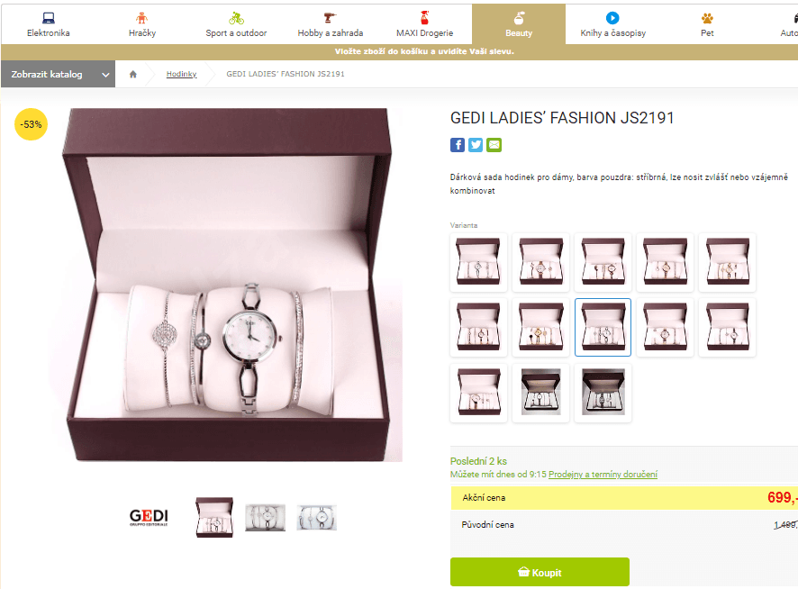 Dárková sada Gedi Ladies’ Fashion JS2191