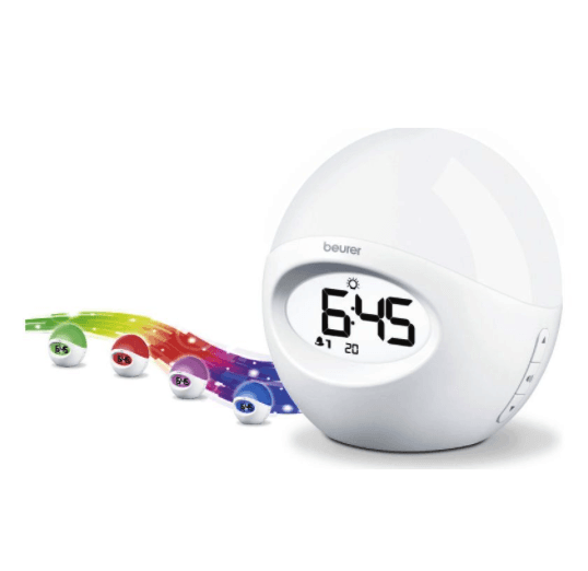 Hodiny, rádiobudík, fototerapie Beurer