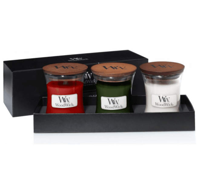 Set 3 vonných svíček WoodWick 