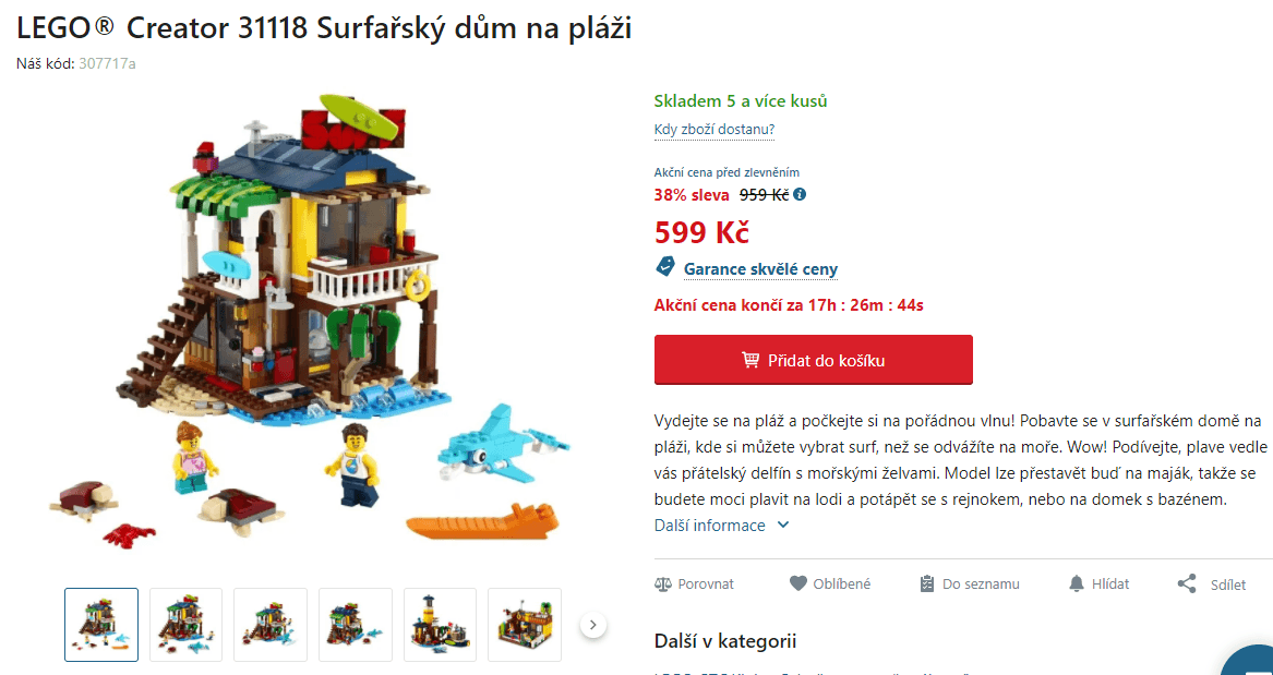 LEGO Creator Surfařský dům, 564 dílů