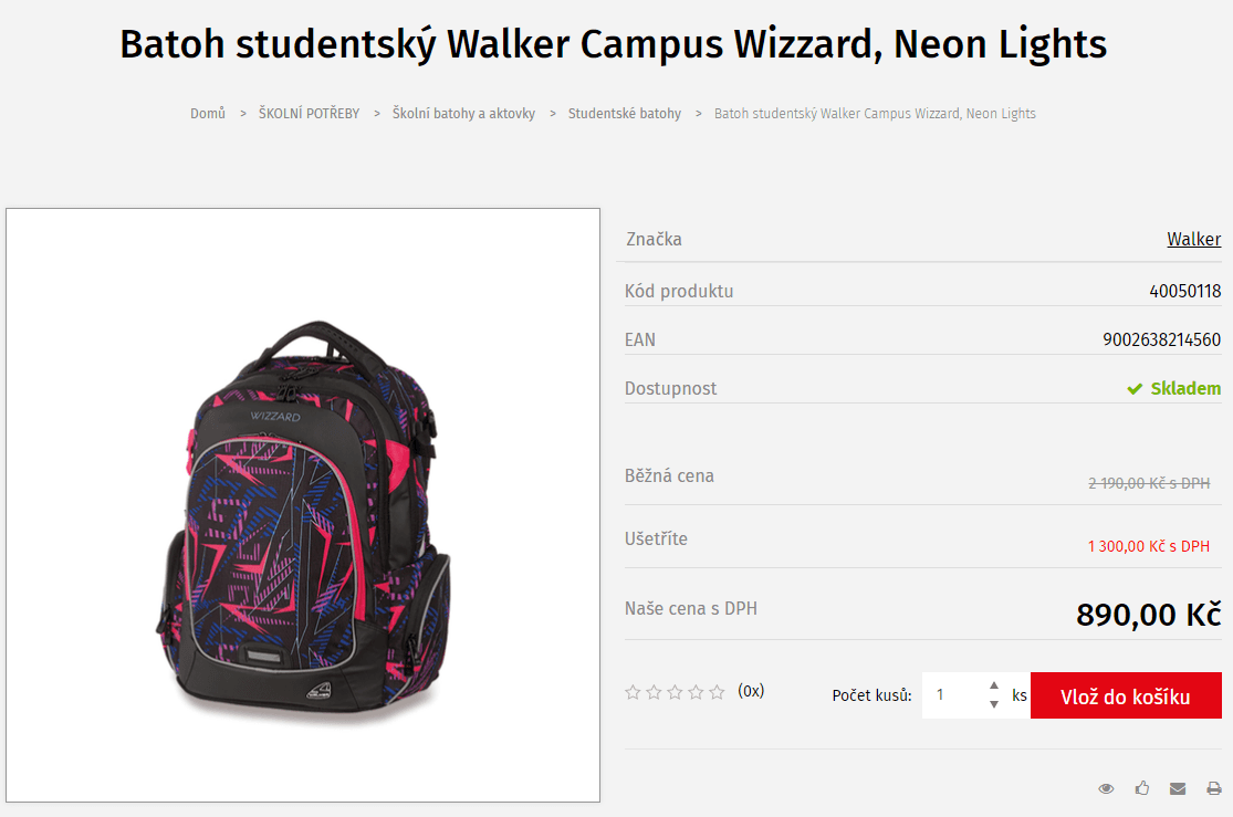 Batoh Walker Campus Wizzard, 33 litrů