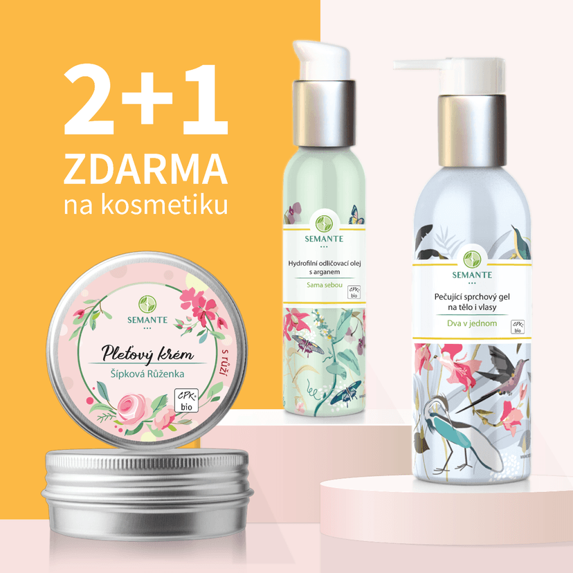 Akce 2+1 zdarma na kosmetiku