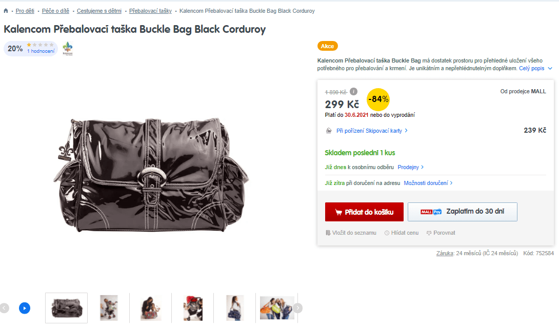 Přebalovací taška Kalencom Buckle Bag