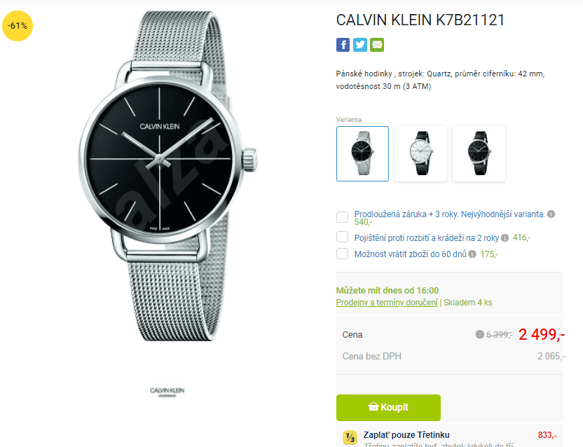 Pánské hodinky Calvin Klein