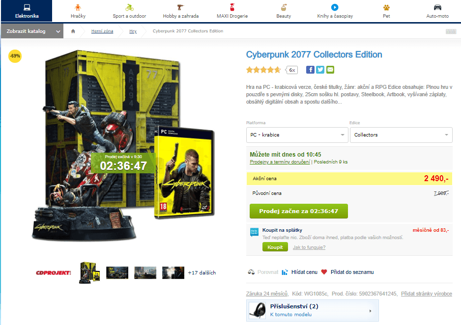 Cyberpunk 2077 Collectors Edition - PC