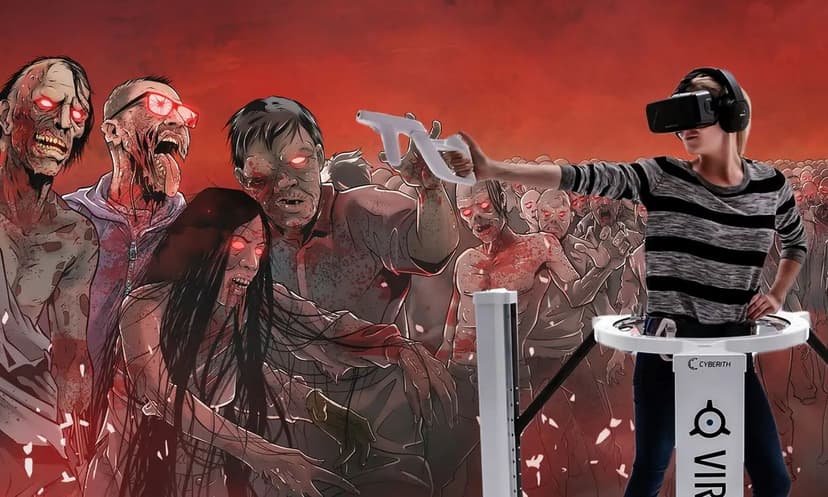 Aktivní VR hra Ostrov zombie pro 2 hráče